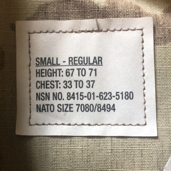 Air Force ABU new size small regular blouse & pants with insect shield - Picture 3 of 6